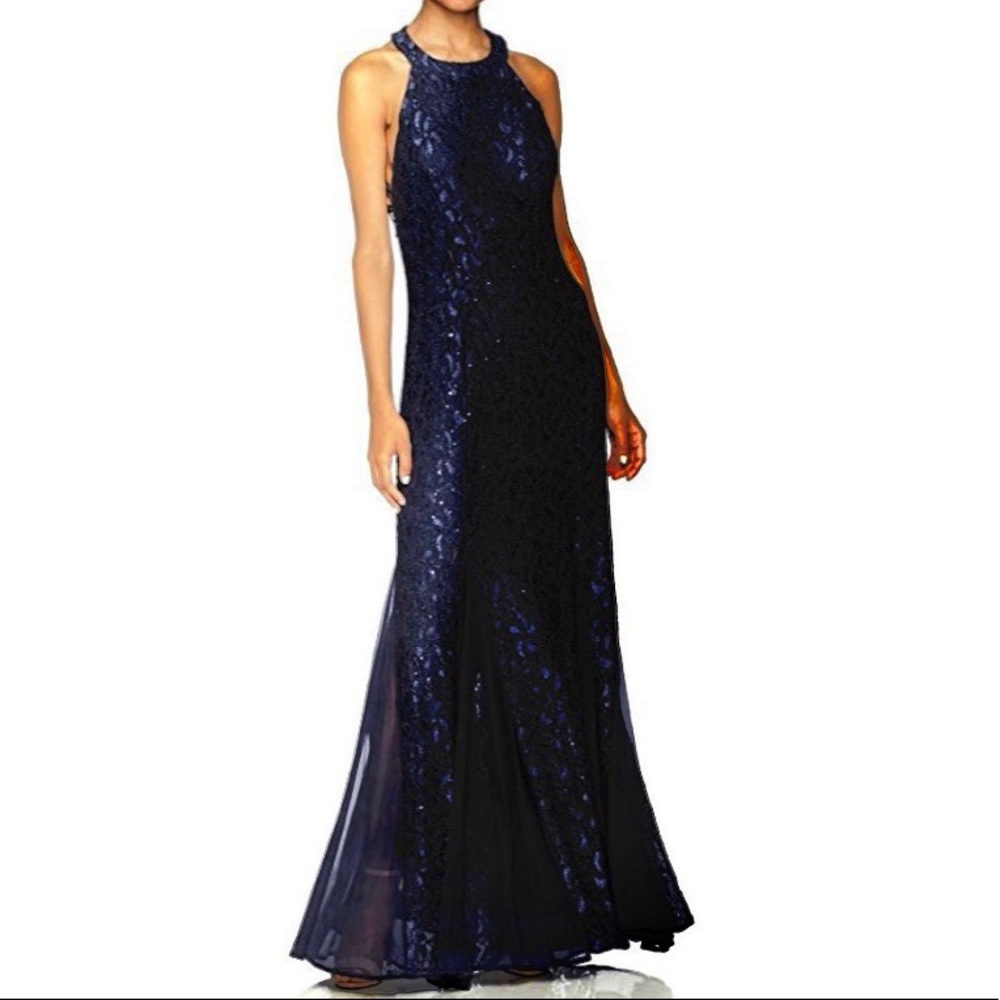 Lace Sparkly Gown